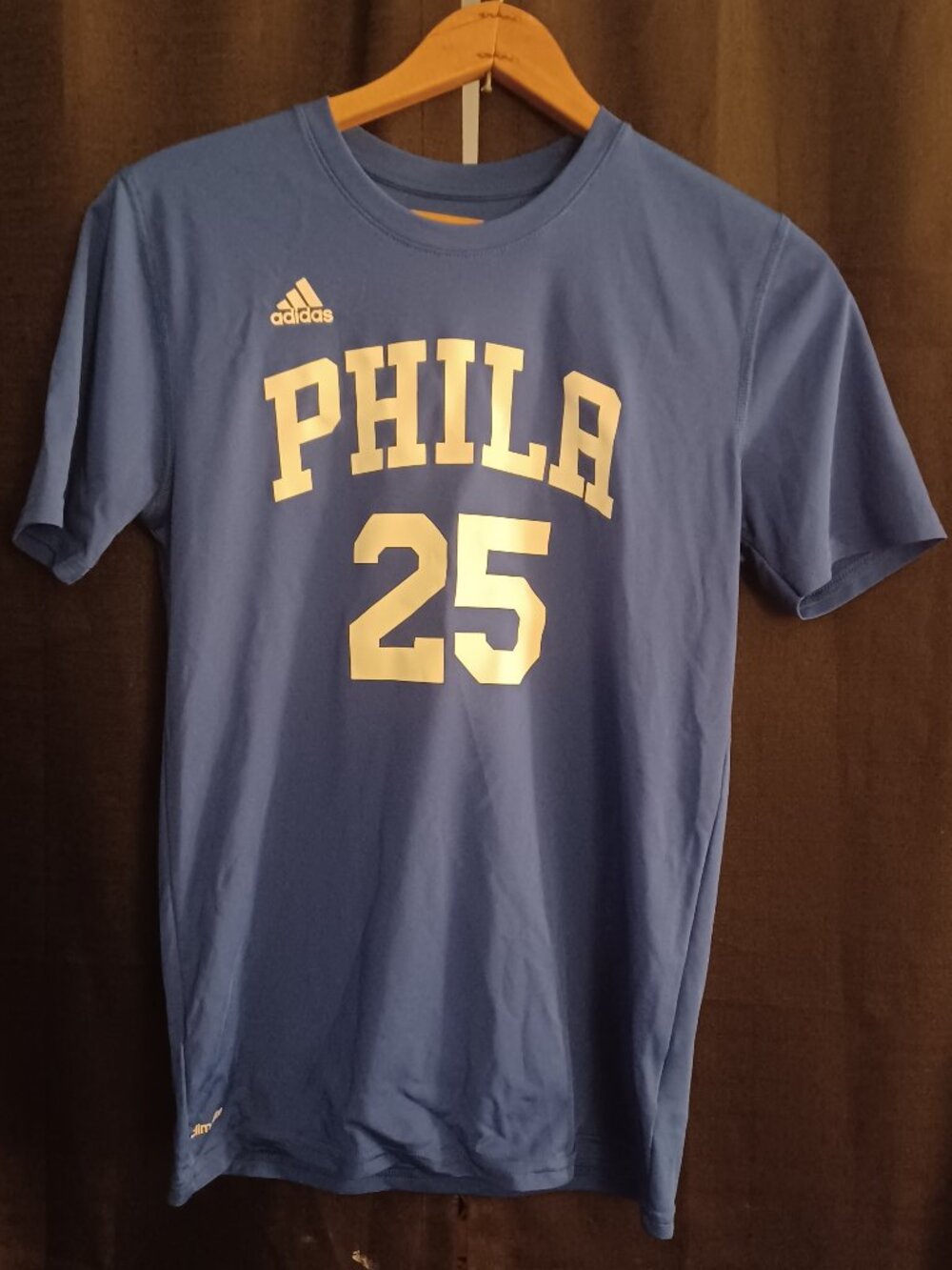 Adidas Philadelphia 76ers Ben Simmons #25 t-shirt - Size L Youth (14/16)